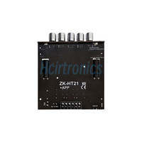 ZK-HT21 3G troisième génération 2.1 canaux TDA7498E 160WX2 + 220W BT Module amplificateur de puissance numérique caisson de basses à tonalité haute et basse