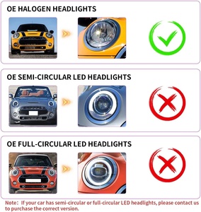 Faros Delanteros Arcaicos para Mini F54 Clubman MINI Cooper One D F55 F56 F57 JCW 2014-2024 Cooper S para Versiones Halógenas OE - Product Image 5