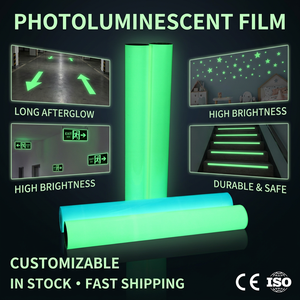 <span class=keywords><strong>Film</strong></span> photoluminescent en PVC, 6 heures de luminescence dans le noir, imprimable, auto-adhésif, pour signalisation d'entrepôt, signalisation de sécurité - Product Image 6