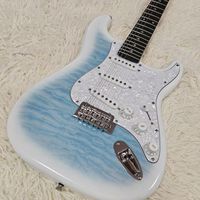 Guitare électrique haut de gamme en acajou Sea Stone Blue ST Single-Single Double-Action avec micros H-H