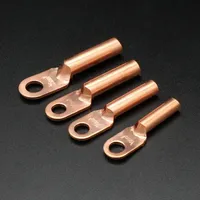 Connecteur de câble LUG pour fils de cuivre DT Type Terminal DT-10 DT-16 DT-25 DT-35 DT-50 sertissage épissure bloc boulon nu trou nez Tube