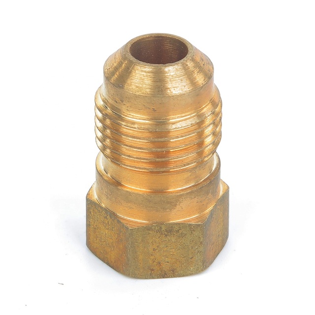 Brass Forged 45 Flare Female Connector (OD X FIP) for Low Pressure Fluid Applications