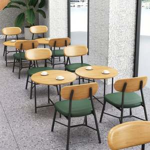 Mode Commercial Café En Cuir Bois Restaurant Banc Canapé Meubles Stand Siège Table Chaise Ensemble Hôtels Salle À Manger Cafés - Product Image 2