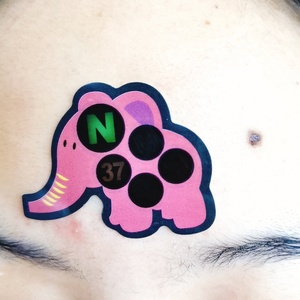 Termômetro de Cuidado de Segurança para Bebês em Forma de Desenho com Material PET, Tipo de Escala para 36-40°C, Adesivo para Testa de Crianças - Product Image 4