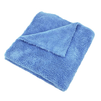 Serviettes en microfibre sans bords 550 g/m² pour séchage, lavage, détaillage, polissage de voitures, avec chiffon en microfibre ultra-doux sans bords