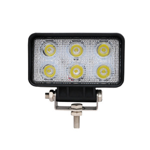 ไฟทำงาน LED แบบสี่เหลี่ยมคู่ ขนาด 4 นิ้ว 18 วัตต์ ใช้ไฟ DC 12V กันน้ำ สำหรับรถยนต์ รถบรรทุก รถออฟโรด แสงสีขาว ตัวเรือนอะลูมิเนียมอัลลอย - Product Image 4