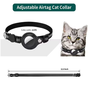 Collar para <span class=keywords><strong>Gato</strong></span> con <span class=keywords><strong>Airtag</strong></span>, Reflectante, con Hebilla de Seguridad, sin <span class=keywords><strong>Airtag</strong></span> de Apple, con Soporte y Campana para Gatos Hembra y Macho - Product Image 5