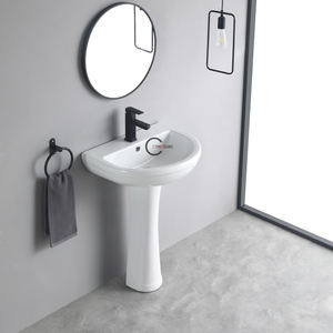 Lavabo Colonne Basique Durable pour Hôtels – Choix Économique - Product Image 4