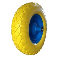 FR1603 4.00-8 Brouette industrielle de jardin en mousse PU Brouettes robustes Brouette à roues