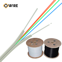 Cable de Fibra Óptica Monomodo G657A2 para Interiores FTTH, Rollo de 30m/1000m, Cubierta LSZH, Marca Corning/YOFC, 2 Conductores