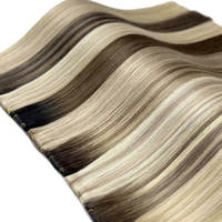 Extensions de cheveux vierges Remy chinois doublement étirés, invisibles, balayage, trame unique, cuticules alignées, qualité Genius, pour tissage en gros