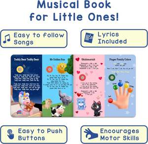 Livre sonore interactif pour enfants, boutons sonores, animaux <span class=keywords><strong>de</strong></span> la ferme, comptes en vers, apprentissage précoce, livre éducatif préscolaire - Product Image 4