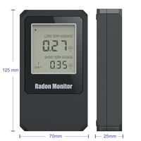 Moniteur de radon testeur de radon professionnel détecteur de radon portable pour l'eau, l'air et le sol RN55