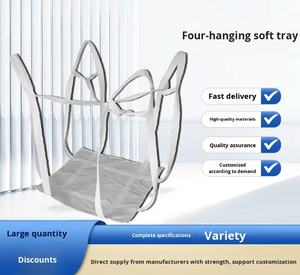 モヤン リサイクル可能 4点強化 ソフトトレイ スリング フルベルト ループサポート PP素材 安全係数6:1 1トン ビッグバルクバッグ - Product Image 2