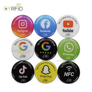 อีพ็อกซี่213ใส NFC 30mm สื่อโซเชียลแชร์สติกเกอร์ NFC - Product Image 1