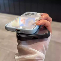 Pour 16 Pro Max/15/14 Pro Max, coque de téléphone transparente en PC et TPU 2 en 1, étanche, antichoc, couleur unie, luxe