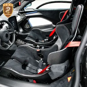 कार सामान अंदर सेन्ना कार्बन रेसिंग कार सीट मैकलारेन के लिए 570S 650S 720S P1 खेल सीटें