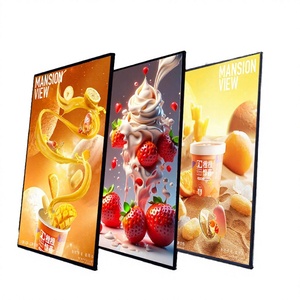 กรอบโปสเตอร์ไฟ LED แบบบาง ขนาดสั่งทำได้ โครงอะลูมิเนียม ป้ายโฆษณาในร่มสำหรับธุรกิจ ป้ายไฟโฆษณา - Product Image 1