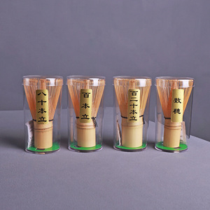 Bamboo Matcha Whisk Set 80 100 120 Prongs Traditional Chinese Tea Ceremony Tool For Afternoon Tea - Product Image 1