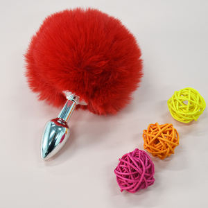 Секс-игрушки для взрослых милый кролик Хвост эротический анальный штекер косплей игры из нержавеющей стали Мужской Женский Фетиш бондаж лиса - Product Image 5