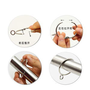 Curtain Rings 45mm Round Iron Anti Rust For Curtain Shower Use Modern Design Silver White Black Ancient Bronze Ancient Red - Product Image 4