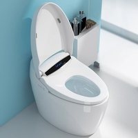 WC intelligent japonais 110V/220V en porcelaine avec bidet à siphon automatique à capteur européen et cuvette intelligente, compatible siphon en P/S