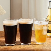 Verres à bière artisanaux modernes de 16 oz avec logo personnalisé par sublimation pour les bars et les fêtes