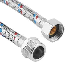 Hot Sale Extend The Stainless Steel 304/202/201 Flexible Braided Knitted Metal Hose Inlet Water Pipe Flexible Hose Metal