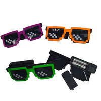 Logo personnalisé LED Party Festival Lunettes rougeoyantes avec trois modes d'éclairage pour la Saint-Valentin et les occasions de Thanksgiving