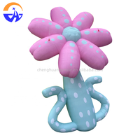 Modèle de fleur gonflable personnalisé multicolore à thème de dessin animé, accessoires de décoration publicitaire pour centres commerciaux en extérieur au printemps
