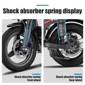Scooter Eléctrico Reforzado Certificado para Hombres, Carga de 150 kg, 20 MPH, 25 Millas de Autonomía, 500W, Marco de Acero, Doble Suspensión, Plegable - Product Image 3