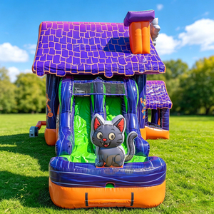 Castillo Inflable Combinado para Halloween, Casa Inflable <span class=keywords><strong>de</strong></span> PVC <span class=keywords><strong>de</strong></span> Grado Comercial para Alquiler en Eventos Festivos - Product Image 4