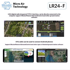 Drone radio MicoAir Mini 2.4G, transmission de données longue portée 15 km, matériau ABS, compatible avec le contrôle de vol APM/PIX, batterie incluse. - Product Image 3