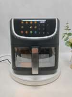 Freidora de Aire Digital Anbolife 8L, 1800W, Pantalla Táctil, 12 Ajustes Preestablecidos, 80-200°C, Temporizador de 60min, Antiadherente, LFGB, FDA, OEM, ODM