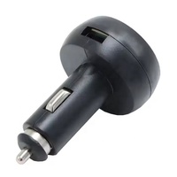 Voltmètre numérique LED 3-en-1 multifonction 12V 24V pour voiture avec jauge de température Celsius et chargeur USB