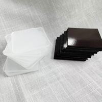 Vente en gros DIY Acrylique Réfrigérateur Aimant Super Transparent Panneau Fort 5cm Carré Patch Moderne Vierge Étiquette de Prix Personnalisable