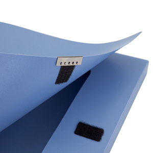 Qixin <b>File</b> <b>Box</b> A1242 PP Plastic Office Document <b>Storage</b> Organizer Blue And Black Rectangle - Product Image 4