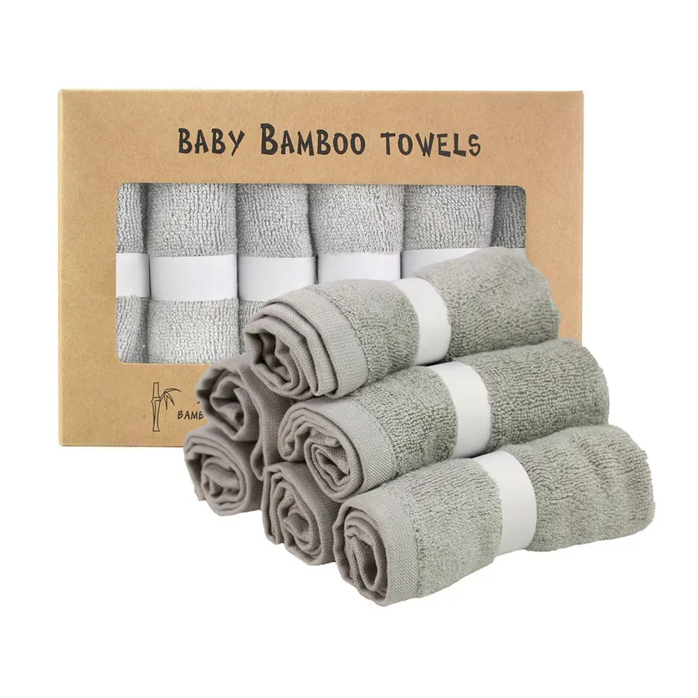 100% bambou bébé gant de toilette bébé débarbouillettes débarbouillettes organiques doux gris rose bébé bambou débarbouillette