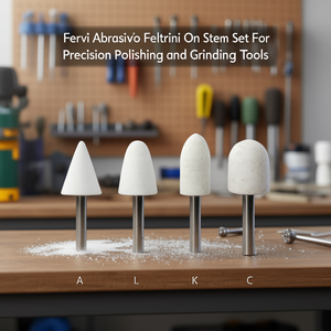 Fervi Abrasive Feltrini sur support pour outils de polissage et de meulage de précision - Product Image 3