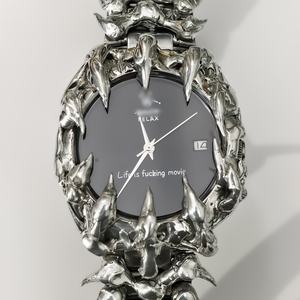 Nuevo Diseño de Reloj Gótico de Cuarzo con Manecillas en Forma de Garra, Personalizable con Logotipo, Relojes de Alabastro para Hombre - Product Image 5