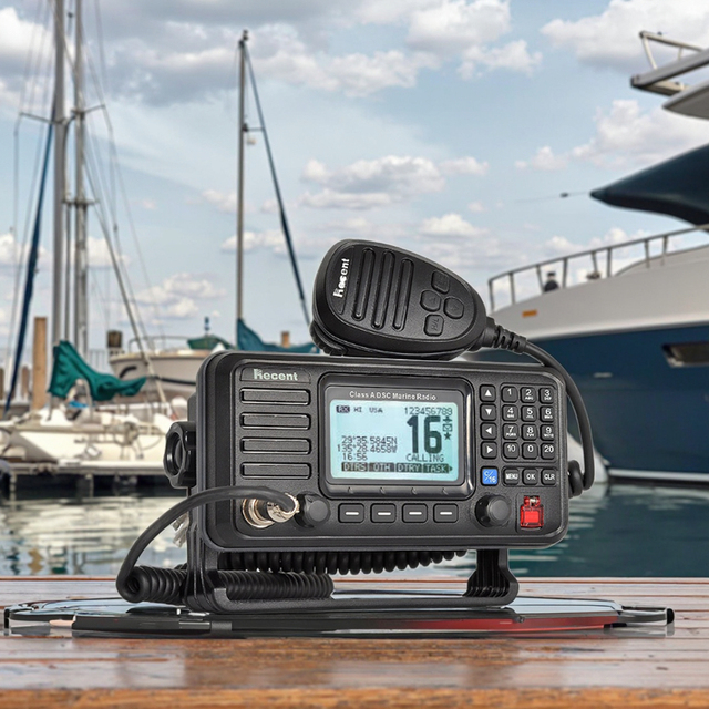 New Standard NMEA Interface RS-510MG Class A DSC IPX7 Waterproof Marine Radio Built-in GPS Dual Receiver NOAA Ship Transceiver