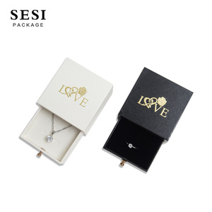 Caja de Joyería de Cartón con Cajón Deslizante Blanco de Alta Calidad <span class=keywords><strong>SESI</strong></span>, con Bolsa de Papel - Product Image 4