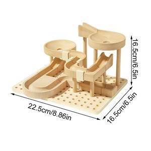 Ensemble <span class=keywords><strong>de</strong></span> blocs <span class=keywords><strong>de</strong></span> construction en bois pour circuit <span class=keywords><strong>de</strong></span> <span class=keywords><strong>billes</strong></span>, jouet éducatif pour enfants, jeu <span class=keywords><strong>de</strong></span> puzzle Montessori, ensemble <span class=keywords><strong>de</strong></span> jeu <span class=keywords><strong>de</strong></span> construction créative - Product Image 4