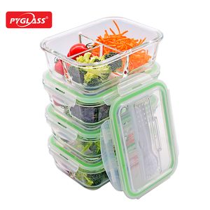 Boîtes alimentaires hermétiques <span class=keywords><strong>en</strong></span> <span class=keywords><strong>verre</strong></span> Zibo Shenglongyuan, boîte à <span class=keywords><strong>lunch</strong></span> bento <span class=keywords><strong>avec</strong></span> <span class=keywords><strong>couverts</strong></span> - Product Image 2