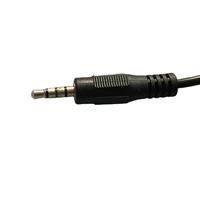 Maßgefertigtes Elektronisches 3,5mm Audio-Video-Kabel 1,25-6p 3,5 Quadrupol Stecker Stereo-Kabel mit Aluminiumfolie-Abschirmung PVC