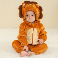 MICHLEY Combinaison-Pyjama Bébé Filles à Motif Animal Printemps 0-3 Ans, à Double Fermeture Éclair, pour la Maison