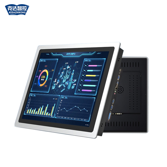 Embedded Industrial Control All-in-one Computer, Fully Enclosed Touch Industrial Tablet Computer, Wall Mounted Display.