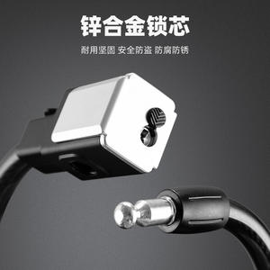 ล็อคจักรยาน 120 ซม. สายเหล็กหนาป้องกันการโจรกรรมอุปกรณ์เสริมจักรยานอเนกประสงค์ทนทานโลหะผสมสังกะสีควบคุมด้วยมือ - Product Image 3