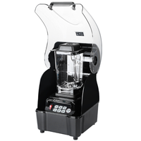 Table de cuisson multifonctionnelle avec son isolation acoustique, mélangeur 1200W, capacité de 1,5L, lames en acier inoxydable, usage professionnel commercial
