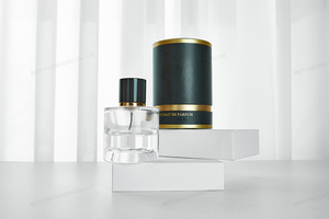 ขวดน้ำหอมทรงกระบอกขนาด50มล. 100มล. พร้อมบรรจุภัณฑ์สีทอง - Product Image 2